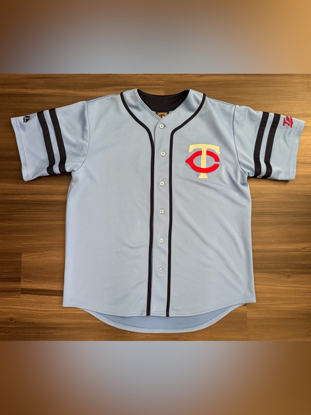 Majestic Minnesota Twins Joe Mauer #7 MLB Throwback Baseball Jersey Men’s XL